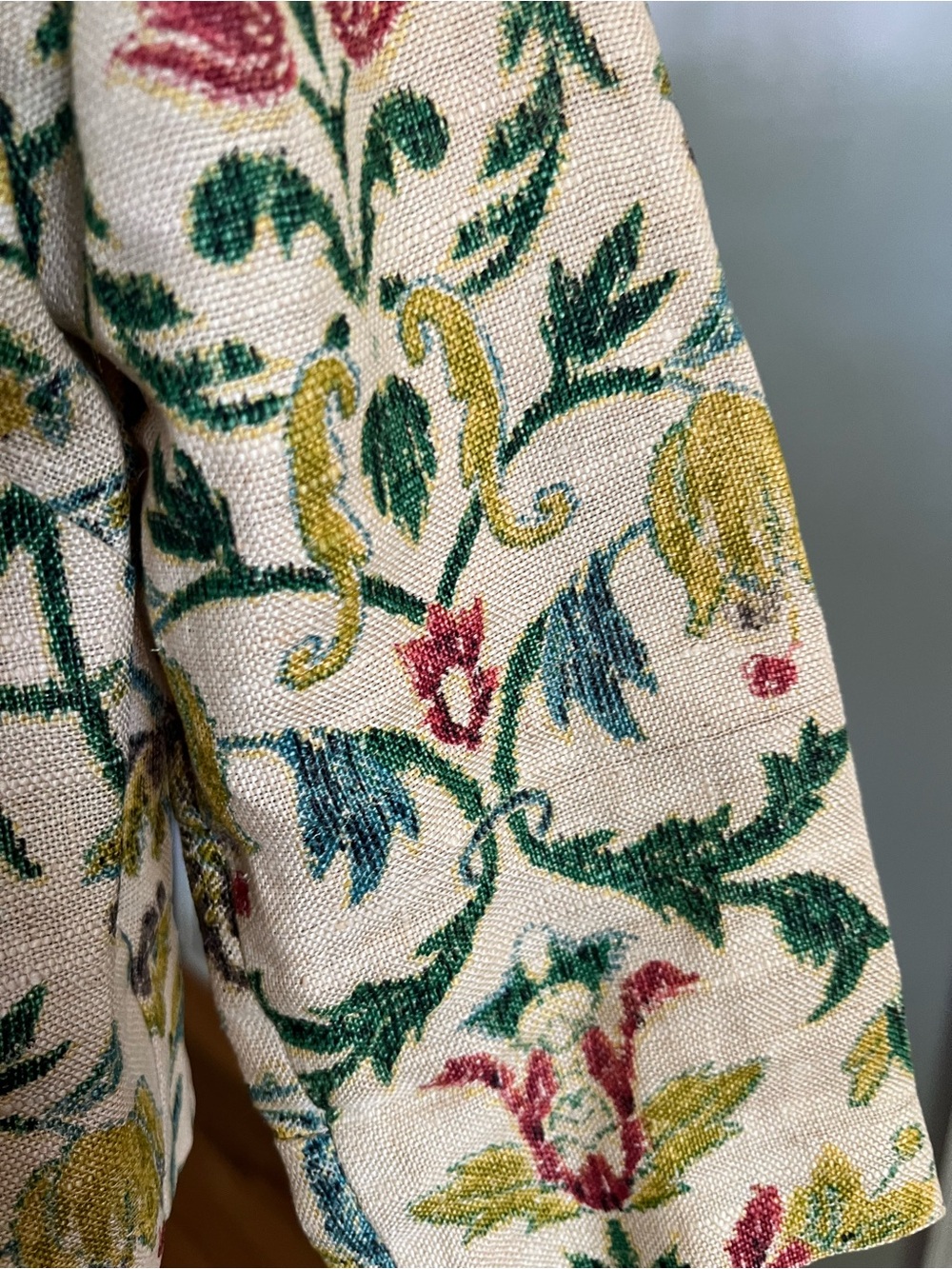 John Meyer of Norwich Vintage Floral Button Front Jacket - Picture 6 of 9